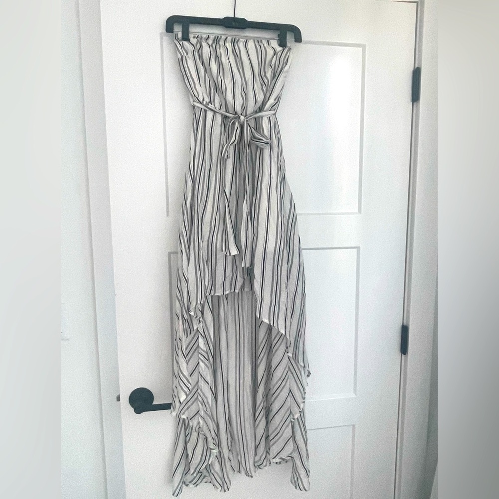 NWT LoveCulture, high/low dress, black/white, size small